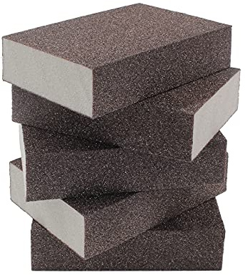 Jersvimc 12Pcs 80 Grit Coarse Sanding Block | Wet Dry Sanding Sponge, Foam Sandpaper Block, Washable & Reusable, For Drywall Wood Plastic Metal Furniture