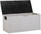 Beliani Auflagenbox aus Kunststoff grau/schwarz Gartentruhe Outdoor Kissenbox Locarno