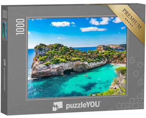puzzleYOU: Puzzle 1000 Teile „Strand von Mallorca, Spanien, Mittelmeer“ – aus der Puzzle-Kollektion Strand, Sommer, Spanien, Strand & Meer, Himmel & Jahreszeiten