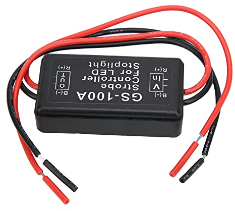 Fafeicy Strobe Controller Bremslichter Kunststoff LED Flash Control Modul GS-100A 12-24VDC
