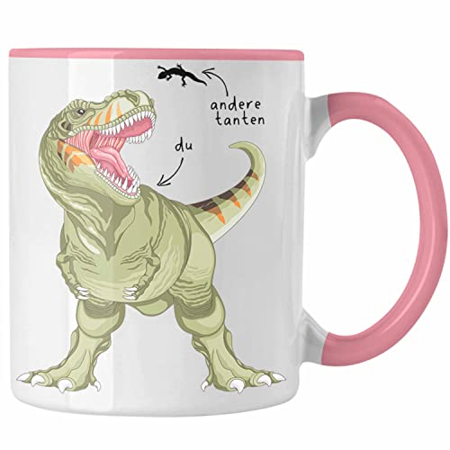 Trendation - Andere Tanten Du Tasse Geschenk für Beste Tante Kaffeetasse Geschenkidee Tante Geburtstag Lustig (Rosa)