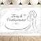 DPKOW Frisch Verheiratet Banner für Hochzeit, Romantisch Just Married für Innen Außen Deko, Mr & Mrs für Haustür Garten Hochzeitsbogen, 185 * 110cm