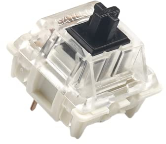 Pack of Gateron ks-9 G PRO Switches for Mechanical Gaming Keyboards | Plate Mounted | Pre Lubed (Gateron PRO Black, 65 Pcs)