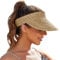 EW East Water Visors for Women, Sun Visors for Women Straw Hats for Women Handmade Sun Hat Womens Packable Beach Hats for Women, Khaki, One Size