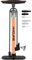 Hycline Bike Pump, Bicycle Floor Pump for Bike Tyre, 150 PSI High Pressure Bike Pumps with Presta and Schrader Valve for Road Bike Tyres, Balls, Balloons, Air Cushion, Orange
