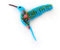 broche oiseau bleu au crochet, broche colibri brodé