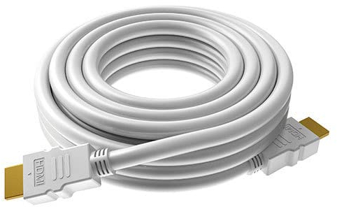 DragonTrading Câble HDMI extra long avec connecteurs plaqués or pour TV, Nintendo Switch, Playstation et Xbox Blanc 3 m
