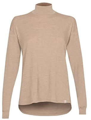DILLING Shirt mit Stehkragen aus 100% natürlicher Merinowolle