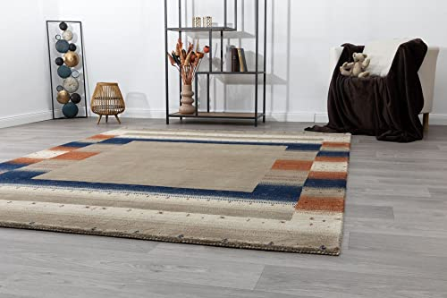 Steffensmeier Nepal Teppich Purnia | Antistatisch | Fußbodenheizungsgeeignet | Braun, gewebt, Größe: 250x350 cm