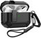 Custodia per Airpods Pro 2a generazione con Coperchio bloccabile, Custodia Antiurto per Airpod Pro 2, Custodia Protettiva 2022, Pelle blindata per Apple AirPod Pro 2 - Nero