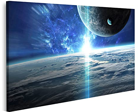 islandburner Universum Planeten Sterne Galaxien Im Weltraum Leinwand Bild Wandbilder Bilder