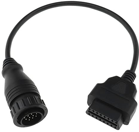 eMagTech 14Pin auf 16Pin OBD2 Adapter Ersatz Kompatibel mit Mercedes Benz 14 Pin auf 16 Pin OBD2 Diagnose Konverter Adapter Kabel Schwarz
