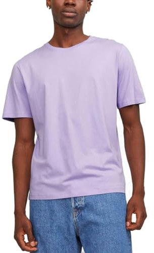 JACK & JONES Jjeorganic Basic Tee Ss O-neck Noos Homme Short chino, Rose Violet., XS