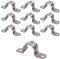 45mm Pipe Strap Clamps, 10 Pcs 304 Stainless Steel Pipe Holder Brackets, Saddle U Shaped Tube Clips for Ducting Plumber Water Pipe