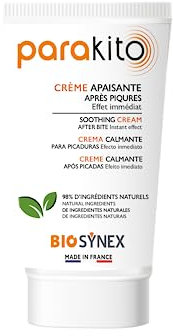 BIOSYNEX - PARAKITO - Crème Apaisante Après Piqûre - Tous Insectes - Anti Démangeaison, Hydratante et Nourrissante - Dès 3 Mois - Fabriquée en France - 40 ml