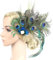 SHERCHPRY Haarschmuck Federn-Haarspange Pfauenhut Gefiederter Fascinator-Clip Pfauen-Haarschmuck Für Hochzeitsfeier Haarspangen Für Damen