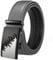 Yorggvel Herren Business Gürtel Echt Leder mit Ledergürtel Ratsche Automatikschnalle,Männer Freizeit Gürtel Kürzbar,Breite 3.5 CM,Mehrfarbig (grau, Länge 115cm)
