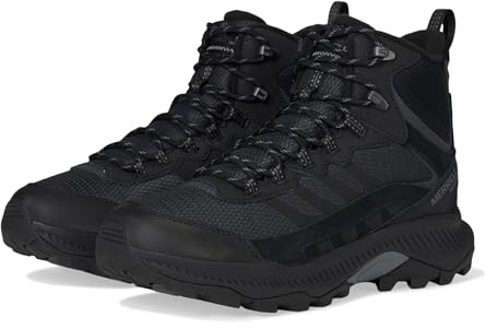 Merrell Men's Speed Strike 2 Mid Waterproof Hiking Boot, Black, 12.0