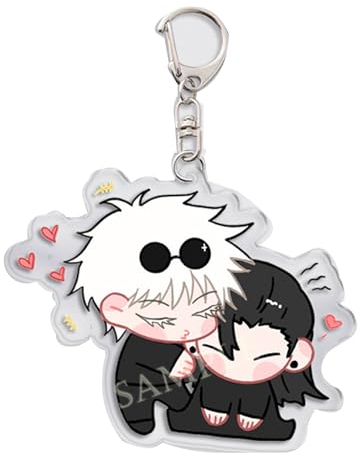 jiminhope Anime Jujutsu Kaisen Acryl Schlüsselanhänger Satoru Gojo Suguru Geto Schlüsselring Cartoon Anhänger Zubehör Rucksack Anhänger Kreatives Geschenk