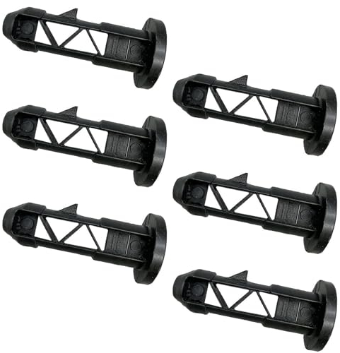 JYTDBCS Wheelie Bin Lid Hinge Pin - 6Pcs 67 * 31MM Wheelie Trash Lid Hinge Pins for 240L Wheelie Trash Bins(Black)
