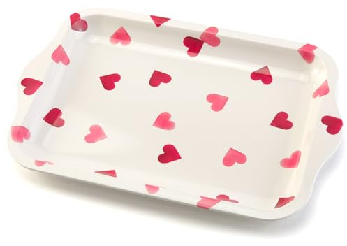 That's Crackers! Pretty Pink Hearts | Tinware Tray | 24 x 16cm | Emma Bridgewater Gift