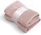 Cottoneclat Luxury Bath Towel Set of 2, 100% Organic Turkish Cotton, Premium Zero Twist Yarn, Ultimate Softness and Absorbency, UltimateTouch Sensual, 70x140cm, Rose