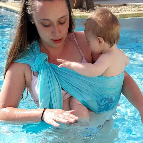 Porte-bébé d'été SUKKIRI - ring sling - MENTHOL