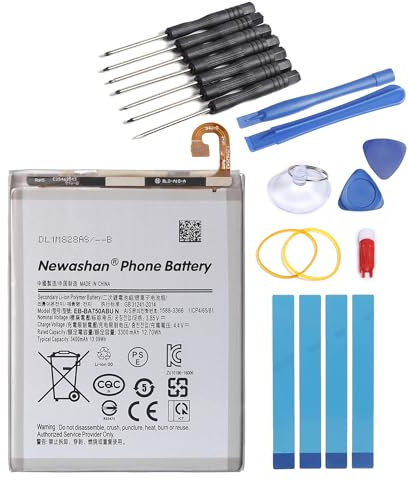 NEWASHAN Batterie EB-BA750ABU Compatible avec Samsung Galaxy A10 SM-A105 A7 (2018) SM-A750 Téléphone Portable Smartphone Li-ION Accu Piles 3,85V 3300mAh avec Kit Outils