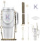 Stanley Tassen-Zubehör-Set, 7-teilig, Wasserflasche zum Selbermachen, Eisenkettenriemen, Verlängerungskette, Stanley-Charms, Strohhalm-Abdeckung, Aufsatzkappe für Stanley Cup 30 & 1,2 l Becher für