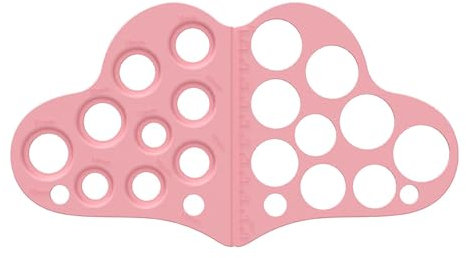 Nipple Ruler, Flange Sizing Kit, Nipple Measurement Tool for Flanges, Breast Flange Measuring Tool, Breast Pump Sizing Tool Silicone and Soft Nipple Flange Measure Tool, Nipple Size Measuring Tool