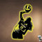 MYZQIFF Personalisierte Frauen Volleyball Spieler Namensschild mit LED-Licht, benutzerdefinierte weibliche Volleyball Metall Wand Kunst, Volleyball Neon Nachtlicht, Volleyball Geschenke