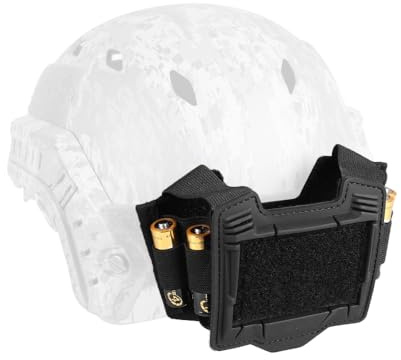 Helmet Battery Pouch, PVS-31 Counterweight Bag with Hook & Loop Helmet Accessories Bag for Airsoft Hunting Shooting
