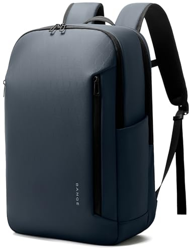 BANGE - Business-Smart-Rucksack für Damen und Herren, 15,6-Zoll-Laptop-Rucksack, wasserdichter Pendel-, Arbeits- und Reiserucksack, Handgepäck, blau