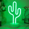Insegna al neon a forma di cactus, luce notturna per camera da letto, lampada da tavolo al neon, batteria USB, doppio uso con base, decorazione da tavolo, ottimo regalo per la famiglia, compleanno