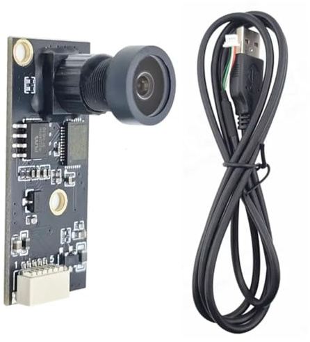 Asyduey 1920x1080 USB-Kameramodul für 3D-Drucker, Kameraplatine, 2 Megapixel, Weitwinkel-Fischaugenobjektiv, UVC OTG