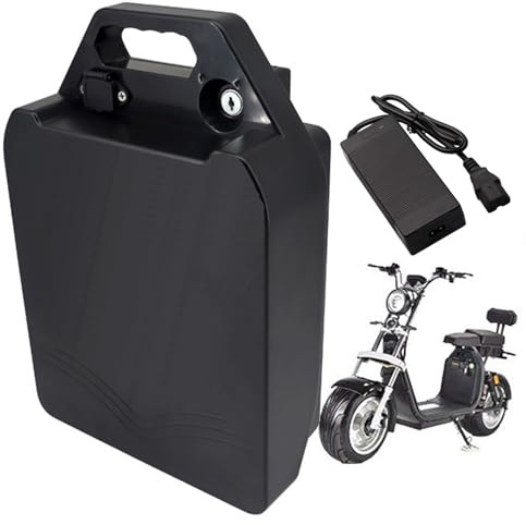 FREEDOH 60 Volt Motorradbatterie 60 V Li-Ionen-Batterie 60 V Lithiumbatterie 12 AH 15,6 AH 18,2 AH 20 AH 35 AH 40 AH mit Ladegerät für 0-2400 W Motor,60v20ah