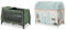 hauck Play N Relax Center Kinderreisebett inkl. Spielzelt, Dark Green Plants - ab Geburt bis 15 kg, mit Neugeborenen Einhang, Wickelauflage, XL Schlupf, Rollen, Tragetasche - Klein Zusammenklappbar