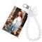 simarro Photocard Holder, Acryl Foto Schlüsselanhänger K-pop Fotokartenhalter mit Kristall Schmetterlings Anhänger, Ausweishülle für Kreditbrief Bankkarte Studentenausweis Anhänger Ausweishalter
