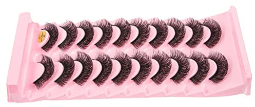 HAPINARY 10paires Faux Cils Extensions De Cils Naturelles Look Épais Et Volumineux Décorations Pour Maquillage
