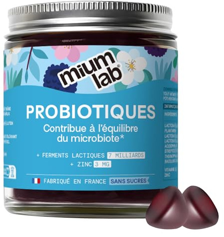 Mium Lab - Probiotika mit 5 Stämmen & 7 Milliarden KBE - Stärkung der Darmflora, Verdauung & regelmäßiger Stuhlgang - Für Erwachsene & Kinder - 21-Tage-Kur