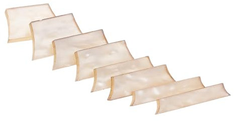 Abaodam Gitarren-Zubehör-Set für Akustikgitarre, Weiß, Beige, 9-teilig