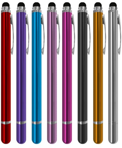 Stylet capacitif universel pour téléphone portable et tablette tactile en métal Violet