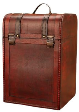 LVUNZJCA Coffre Vintage Boîte à vin Vintage en Bois Emballage de vin en Bois 4 Bouteilles de vin pour Bijoux et Jouets