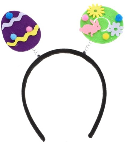 IMIKEYA Themen Haarband mit Buntem Eier Design Dekorative Party Haaraccessoires für Ostern Cosplay und Karneval für Fotoshootings und Festliche Anlässe Zufällige Farbe