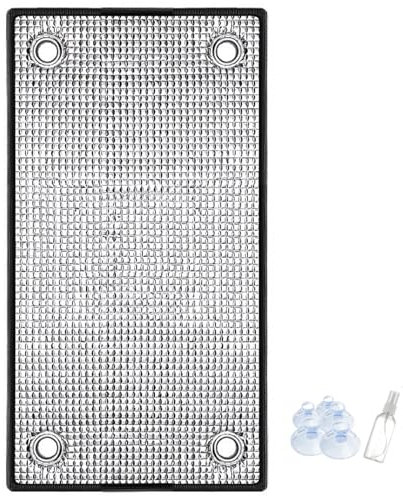 Réflecteur de soleil pour fenêtres, 50,8 x 99,1 cm, autocollant pour fenêtre, film de protection solaire et d'isolation thermique, facile à démonter/réutilisable, convient pour la maison