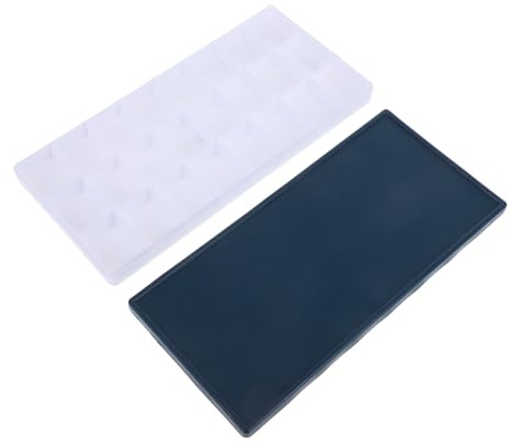 SHINEOFI Palette de Peinture Portable Compartiments avec Couvercle Souple Étanche Boîte Acrylique Gouache Aquarelle Huile Bac de Mélange pour Artistes Déplacement