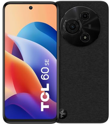TCL 60 SE Cell Phone, 6.7 HD+ Display, 8+512GB Unlocked Smartphone, 50MP Dual Camera, Android 15 Mobile Phone, Dual Speakers, Obsidian Black (Renewed)