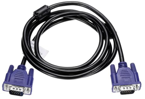 QUARKZMAN VGA Kabel (5 Ft 9 Pin) - Männlich Zu Männlich Video Kabel Adapter Kabel Für TV PC Computer Laptops Monitor Bildschirm Projektor Blau