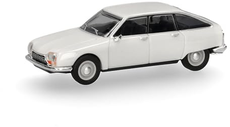Herpa Modellauto Citroen GS, schneeweiß, Miniatur im Maßstab 1:87, Sammlerstück, Made in Germany, Modell aus Kunststoff