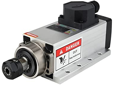 Moteur de broche, 2200W/2.2kw carré 2.2kw moteur de broche refroidi par air 2.2kw ER20 moteur de broche CNC for fraiseuse CNC(1 UK,220)